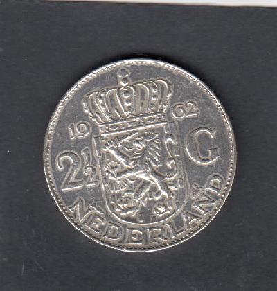 Beschrijving: 2 1/2 Gulden JULIANA 